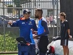 Hardik Pandya is leading the team in Rohit Sharma's absence. Hardik Pandya is leading the team in Rohit Sharma's absence.