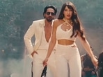 Ayushmann Khurrana and Nora Fatehi in An Action Hero song Jehda Nasha. Ayushmann Khurrana and Nora Fatehi in An Action Hero song Jehda Nasha.