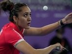 ITTF-ATTU Asian Cup:: Manika Batra defeated the world no. 7 in her round of 16 match.(AP) ITTF-ATTU Asian Cup:: Manika Batra defeated the world no. 7 in her round of 16 match.(AP)