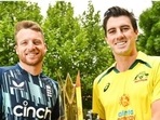 England captain Jos Buttler and Australia captain Pat Cummins England captain Jos Buttler and Australia captain Pat Cummins