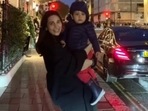Jehangir Ali Khan with Karisma Kapoor in London. Jehangir Ali Khan with Karisma Kapoor in London.