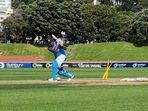 Sanju Samson hitting no-look sixes