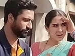 Sara Ali Khan and Vicky Kaushal from their upcoming film. Sara Ali Khan and Vicky Kaushal from their upcoming film.