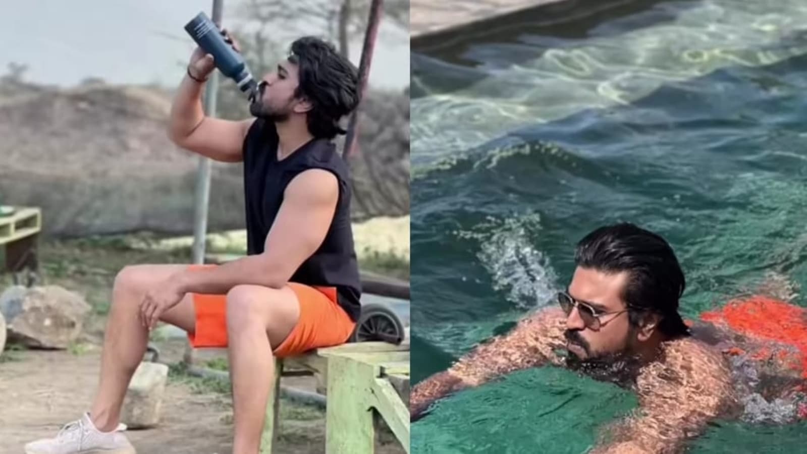Ram Charan works out in outdoor gym on Africa holiday, fans love ...