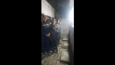 Female athletes and their teachers from Kurukshetra , who have gone to take part in a state-level sports meet at Rewari, on Thursday complained of poor arrangements and lack of basic amenities at the place where they stayed at night. (Sourced) Female athletes and their teachers from Kurukshetra , who have gone to take part in a state-level sports meet at Rewari, on Thursday complained of poor arrangements and lack of basic amenities at the place where they stayed at night. (Sourced)