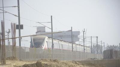 The Regional Rapid Transit System track at the Duhai station in Ghaziabad. During the trial run, the RRTS trains will attain a running speed of 160kmph, NCRTC officials said on Thursday. (Sakib Ali/ HT) The Regional Rapid Transit System track at the Duhai station in Ghaziabad. During the trial run, the RRTS trains will attain a running speed of 160kmph, NCRTC officials said on Thursday. (Sakib Ali/ HT)