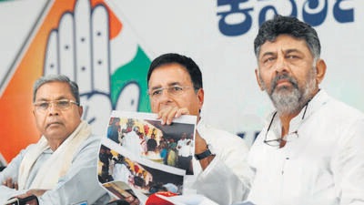The Opposition Congress demanded chief minister Basavaraj Bommai’s resignation over allegations against an NGO of fraudulently collecting private information of voters by making their agents pose as government officials. (PTI) The Opposition Congress demanded chief minister Basavaraj Bommai’s resignation over allegations against an NGO of fraudulently collecting private information of voters by making their agents pose as government officials. (PTI)