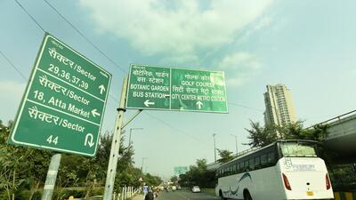 Noida, India - November 17, 2022: Uttar Pradesh (UP) transport department has allowed the operation of buses along four important expressways for the first time. The board has called for applications from private bus operators for deploying services from Botanical Garden in Noida's Sector 37 towards Kaushambi - Meerut expressway, in Noida, India, on Thursday, November 17, 2022. (Photo by Sunil Ghosh/ Hindustan Times) (To go with Snehil’s story) (Hindustan Times) Noida, India - November 17, 2022: Uttar Pradesh (UP) transport department has allowed the operation of buses along four important expressways for the first time. The board has called for applications from private bus operators for deploying services from Botanical Garden in Noida's Sector 37 towards Kaushambi - Meerut expressway, in Noida, India, on Thursday, November 17, 2022. (Photo by Sunil Ghosh/ Hindustan Times) (To go with Snehil’s story) (Hindustan Times)