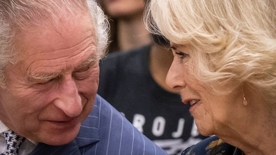 King Charles-Camilla Wedding Cake: Britain's King Charles III and Britain's Camilla, Queen Consort is seen. (AFP) King Charles-Camilla Wedding Cake: Britain's King Charles III and Britain's Camilla, Queen Consort is seen. (AFP)