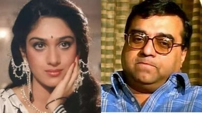 Meenakshi Sheshadri has opened up on Rajkumar Santoshi's plans of marrying her. Meenakshi Sheshadri has opened up on Rajkumar Santoshi's plans of marrying her.