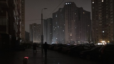 Russia-Ukraine War: A street during a blackout in Kyiv, Ukraine. (AP)