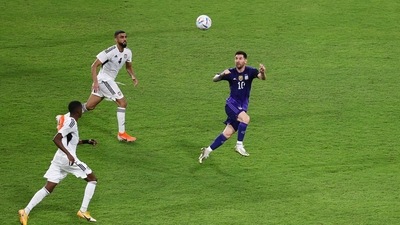 FIFA World Cup 2022: Argentina's Lionel Messi in action during Argentina's warm-up friendly vs UAE. (REUTERS)