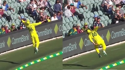 Agar denied what was a certain six. (Cricket.com.au screenshot) Agar denied what was a certain six. (Cricket.com.au screenshot)
