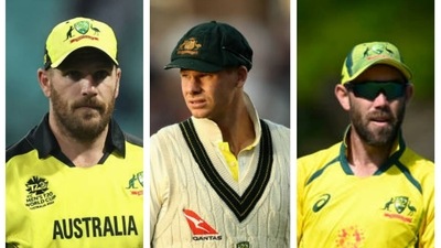 Aaron Finch, Steve Smith, and Glenn Maxwell revelaed their top 5 choices for best batters and bowlers in world cricket. (getty images) Aaron Finch, Steve Smith, and Glenn Maxwell revelaed their top 5 choices for best batters and bowlers in world cricket. (getty images)
