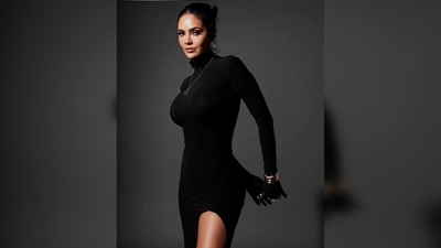 Esha Gupta's black stiletto pumps are from the luxury line, Christian Louboutin. (Instagram/@egupta) Esha Gupta's black stiletto pumps are from the luxury line, Christian Louboutin. (Instagram/@egupta)