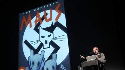 His award-winning graphic novel "Maus," about the Nazis and the Holocaust, was banned by some schools this year. (BRIGANI-ART/imago images) His award-winning graphic novel "Maus," about the Nazis and the Holocaust, was banned by some schools this year. (BRIGANI-ART/imago images)