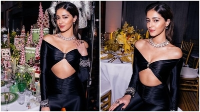 Ananya Panday makes a bold fashion statement in a black ensemble in New York (Instagram/@ananyapanday) Ananya Panday makes a bold fashion statement in a black ensemble in New York (Instagram/@ananyapanday)