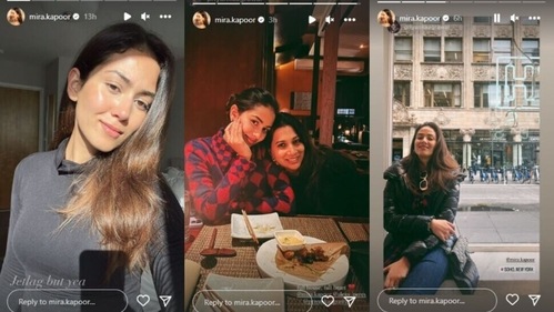 Mira Rajput is having a fun holiday with friends in New York. Mira Rajput is having a fun holiday with friends in New York.