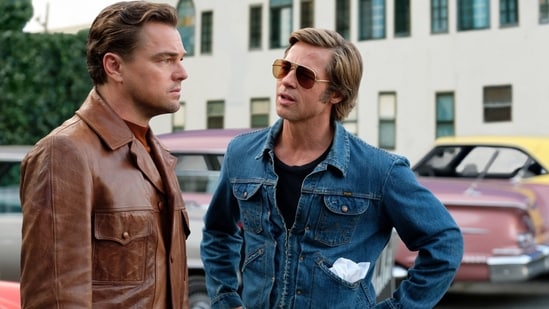 Leonardo DiCaprio and Brad Pitt in Once Upon a Time in Hollywood.