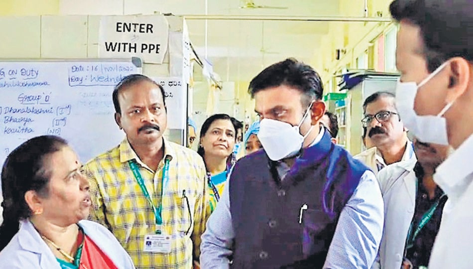 Karnataka health minister Dr K Sudhakar. (ANI) Karnataka health minister Dr K Sudhakar. (ANI)