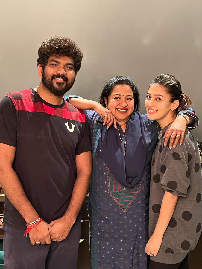 Vignesh Shivan and Nayanthara recently met Radikaa. Vignesh Shivan and Nayanthara recently met Radikaa.