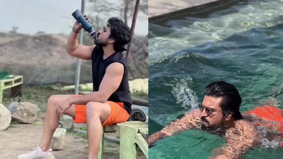 Ram Charan shared a workout video from Africa on Instagram.