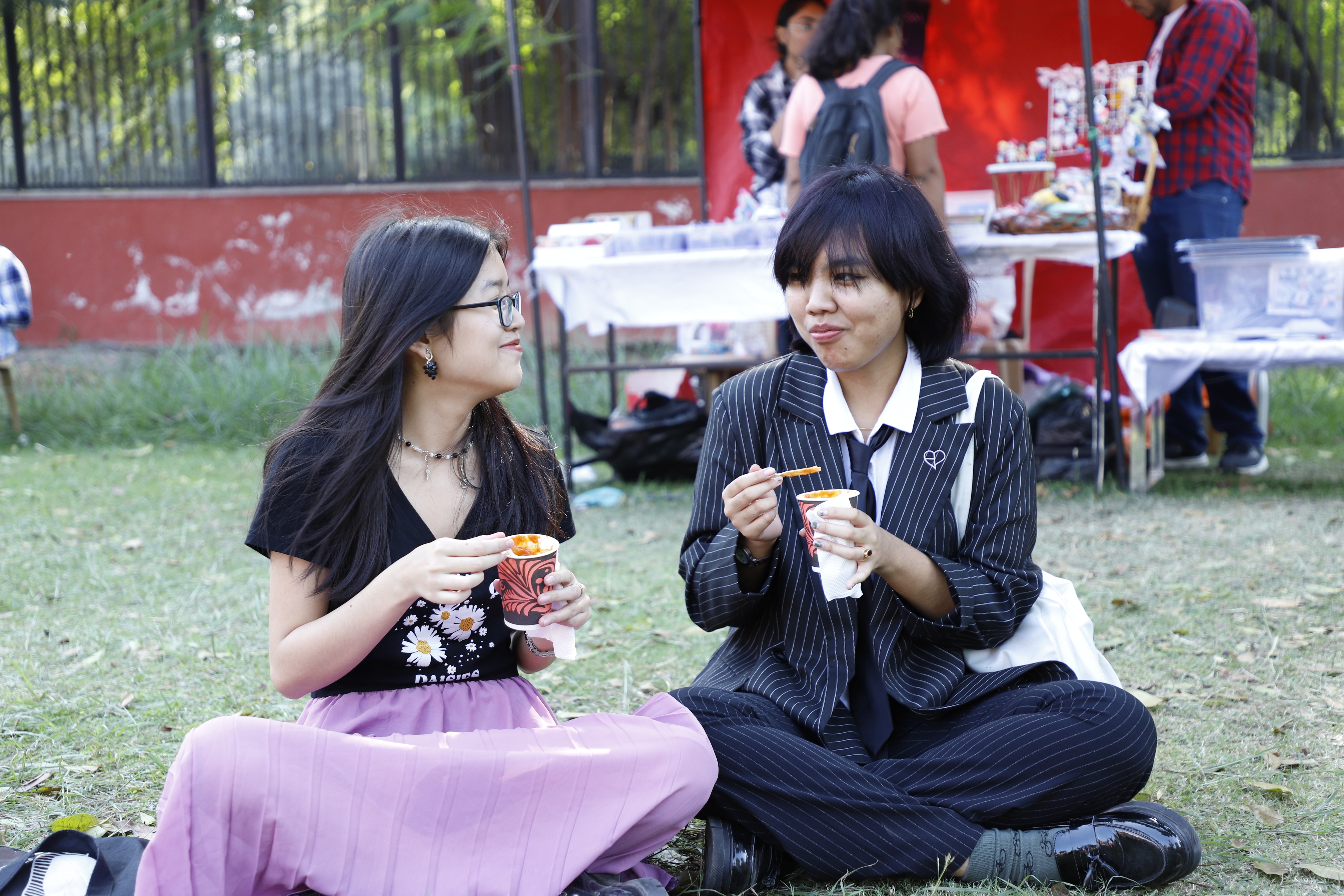 Korean dishes such as Tteok-bokki, stir-fried kimchi and banana milk had the foodies drooling.