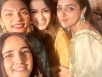 Hansika Motwani during a recent celebration. Hansika Motwani during a recent celebration.