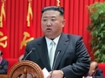 In this photo provided by the North Korean government, North Korean leader Kim Jong Un gives a lecture at the Central Cadres Training School in North Korea on October 17, 2022. In this photo provided by the North Korean government, North Korean leader Kim Jong Un gives a lecture at the Central Cadres Training School in North Korea on October 17, 2022.