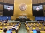United Nations: India's Permanent Representative to the UN Ambassador Ruchira Kamboj addresses the UN General Assembly plenary meeting. United Nations: India's Permanent Representative to the UN Ambassador Ruchira Kamboj addresses the UN General Assembly plenary meeting.