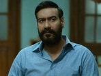 Drishyam 2 movie review: Ajay Devgn in a still from the film. Drishyam 2 movie review: Ajay Devgn in a still from the film.