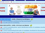 RRB NTPC Level 5 result and Cut-Off marks released at rrbcdg.gov.in RRB NTPC Level 5 result and Cut-Off marks released at rrbcdg.gov.in