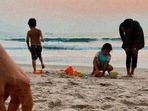 Shahid Kapoor shared a candid picture from the beach on Instagram. Shahid Kapoor shared a candid picture from the beach on Instagram.