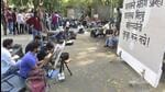 Students have decided to continue protesting till they get a written assurance that their demands will be met. Professor Vishwanath Sabale, dean of Sir JJ School of Art and director of the Directorate of Art said, “We are working on students’ demands. The Directorate has asked the government to fill all 159 vacant positions. The Maharashtra Public Service Commission (MPSC) will begin the process very soon.” (Anshuman Poyrekar/HT PHOTO) Students have decided to continue protesting till they get a written assurance that their demands will be met. Professor Vishwanath Sabale, dean of Sir JJ School of Art and director of the Directorate of Art said, “We are working on students’ demands. The Directorate has asked the government to fill all 159 vacant positions. The Maharashtra Public Service Commission (MPSC) will begin the process very soon.” (Anshuman Poyrekar/HT PHOTO)