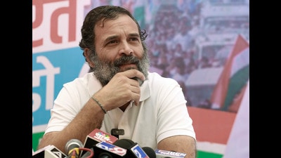 Congress leader Rahul Gandhi has stirred a controversy through his remark on Savarkar. (AICC) Congress leader Rahul Gandhi has stirred a controversy through his remark on Savarkar. (AICC)