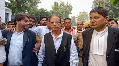 Samajwadi Party leader Azam Khan was disqualified as Rampur MLA after a court sentenced him to a three-year prison term in a 2019 hate speech case. (FILE PHOTO) Samajwadi Party leader Azam Khan was disqualified as Rampur MLA after a court sentenced him to a three-year prison term in a 2019 hate speech case. (FILE PHOTO)