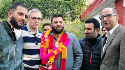 The musician, who hails from north Kashmir’s Tangdhar in Kupwara district, is being seen as a youth icon. He joined the party in the presence of party president Farooq Abdullah and other senior leaders. (ANI)