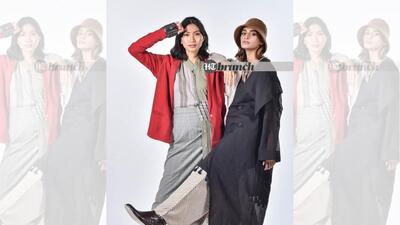 Conceptual layering, using the right fabrics, colours and textures can actually help you express your mood and fashion sensibilities all year round; Styling by Tanya Aggarwal; Art direction: Amit Malik; Make-up: Rekha Das; Hair: Rohit; Models: Phrodie and Harman (Purple Thoughts); On Phrodie (left): Long shirt & blazer by Urvashi Kaur; Skirt by Uniqlo; Stockings & shoes by Theater; On Harman (right): Pants, T-shirt and jacket (outer) by Urvashi Kaur; Hat by Uniqlo; Jacket (inner) by Erotissch; Boots by Rosso Brunello (Raj K Raj)