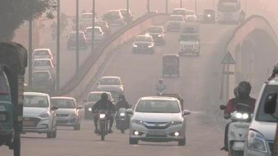 Delhi on Friday recorded its coldest morning of this season with a minimum temperature of 9.6 degrees Celsius, three notches below the normal, according to India Meteorological Department. The air quality in the national capital continued to remain in the 'poor' category with the overall AQI at 283, as per the System of Air Quality and Weather Forecasting And Research (SAFAR). (ANI) Delhi on Friday recorded its coldest morning of this season with a minimum temperature of 9.6 degrees Celsius, three notches below the normal, according to India Meteorological Department. The air quality in the national capital continued to remain in the 'poor' category with the overall AQI at 283, as per the System of Air Quality and Weather Forecasting And Research (SAFAR). (ANI)