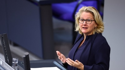 German Development Minister Svenja Schulze is seen. (Reuters)