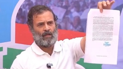 Congress leader Rahul Gandhi addresses a press conference during the party's 'Bharat Jodo Yatra', in Akola, Maharashtra, November 17. (PTI) Congress leader Rahul Gandhi addresses a press conference during the party's 'Bharat Jodo Yatra', in Akola, Maharashtra, November 17. (PTI)