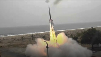 Sriharikota: India's first private rocket Vikram-S built by Skyroot Aerospace lifts off from a launch pad in Sriharikota, Friday, Nov. 18, 2022. (PTI Photo)(PTI11_18_2022_000042B) (PTI) Sriharikota: India's first private rocket Vikram-S built by Skyroot Aerospace lifts off from a launch pad in Sriharikota, Friday, Nov. 18, 2022. (PTI Photo)(PTI11_18_2022_000042B) (PTI)