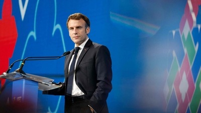 Emmanuel Macron: France's President Emmanuel Macron addresses the APEC CEO Summit. (AFP)