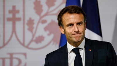 Emmanuel Macron: French President Emmanuel Macron is seen. (AFP)