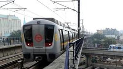 The yellow line currently ends at Huda City Centre. (Bloomberg) The yellow line currently ends at Huda City Centre. (Bloomberg)
