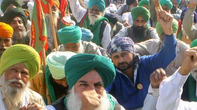 As “chakka jam” at six different places in Punjab entered its third day on Friday, farm union charged the Bhagwant Mann-led Punjab government of using the official machinery to defame the ongoing agitation. (PTI) As “chakka jam” at six different places in Punjab entered its third day on Friday, farm union charged the Bhagwant Mann-led Punjab government of using the official machinery to defame the ongoing agitation. (PTI)
