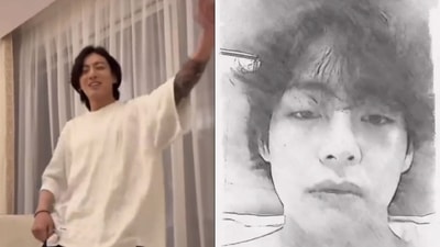 BTS' Jungkook and Kim Taehyung take over Run BTS challenge on social media.