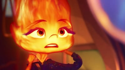 Amber in a still from Elemental. Amber in a still from Elemental.