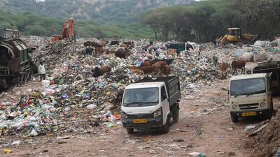 HT had reported that garbage dumping continued unabated at the Jhuriwala site on Thursday, a day after the NGT rap. (HT File)