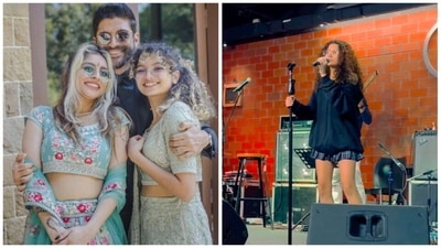 Farhan Akhtar's daughter Akira also loves to sing just like him.